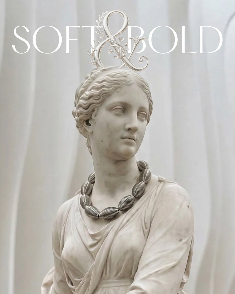 La Mollla holds peace and boldness in the same gesture.