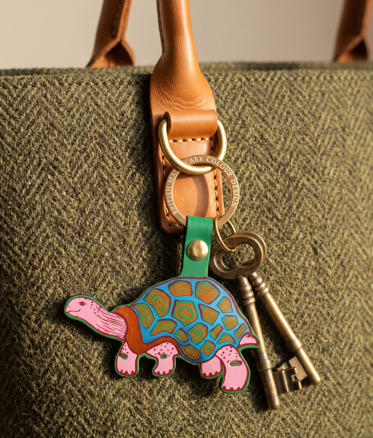 TORTOISE Green Key Fob
