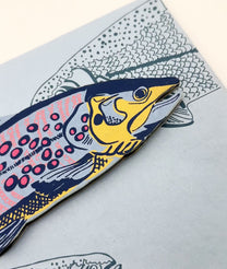 Trout 3D Greeting Card