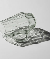 Clear Waisted Glass Jug