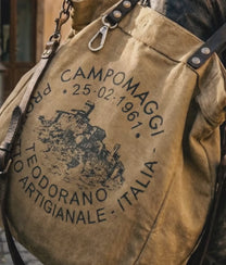 Bougainvillea Shopping Bag In Military Black
