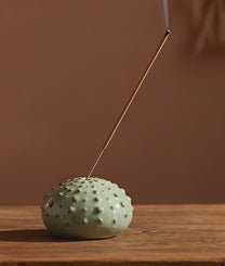 Sea Urchin Incense Holder Blue
