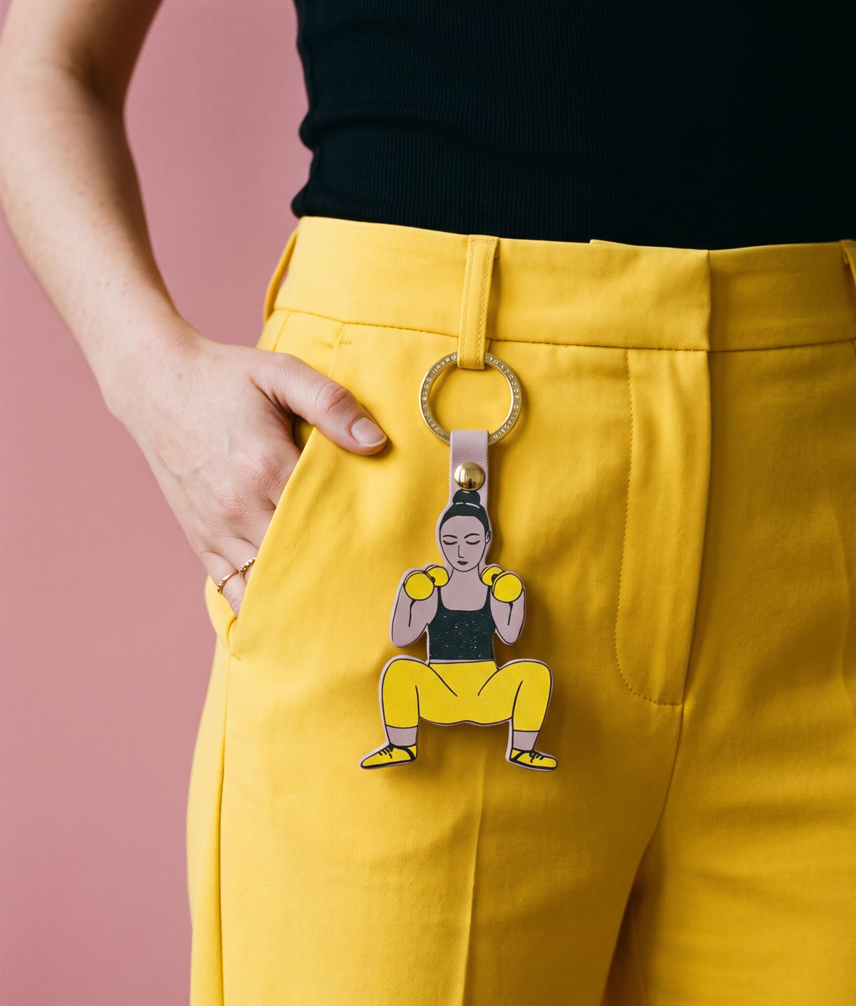 FEELING STRONG Nude Key Fob