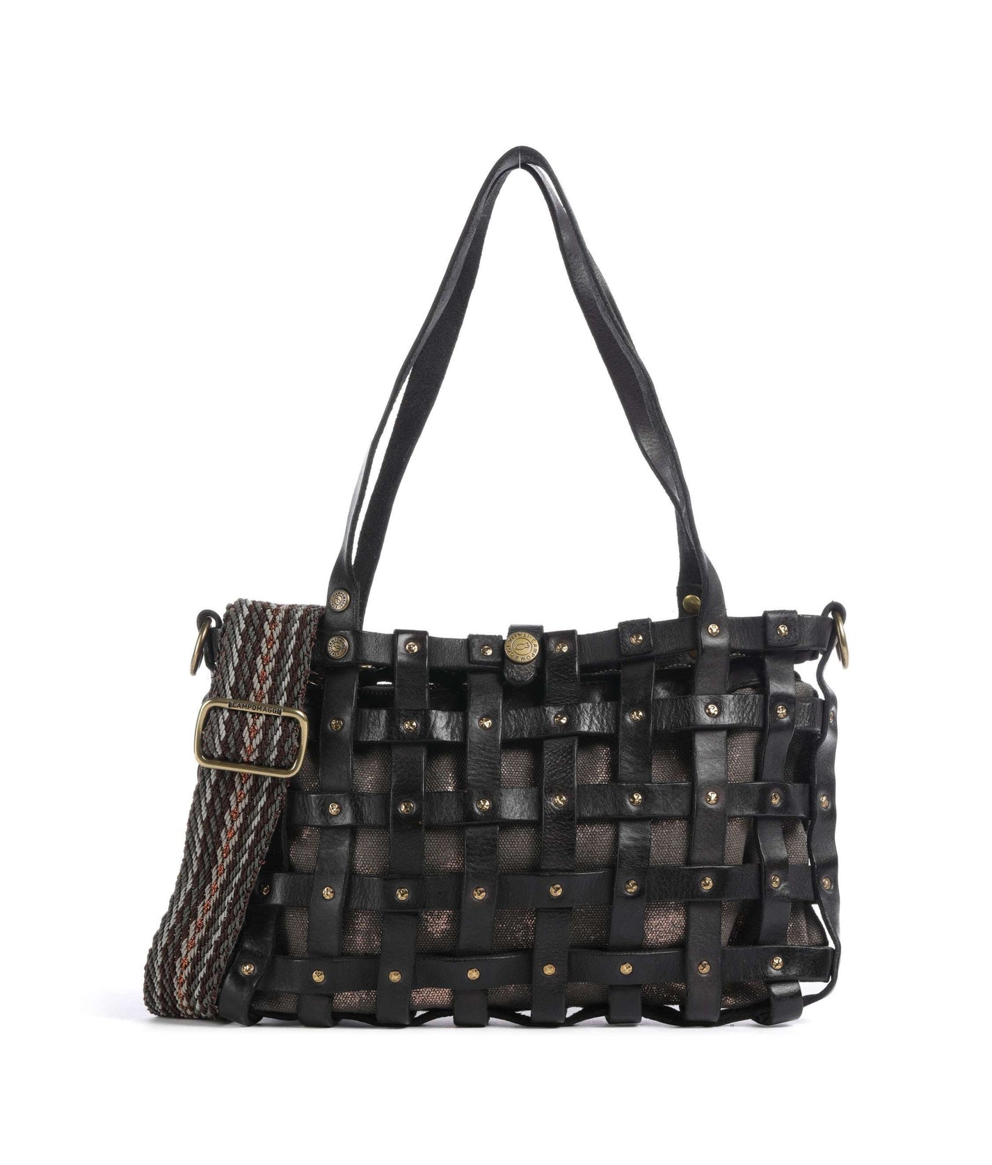 Valeria Shopping Bag in Bronze &amp; Grey