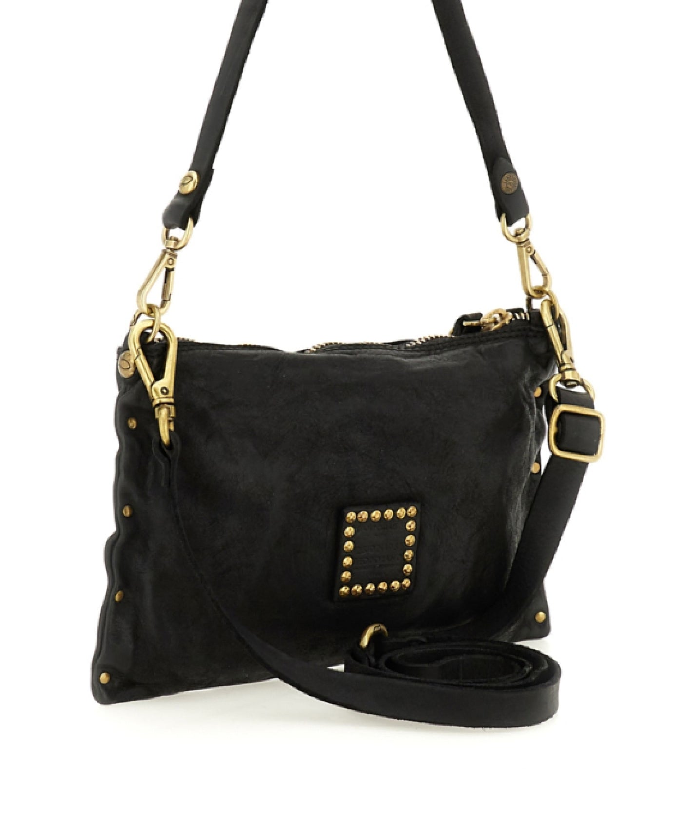 Giulia Studs Shoulder Bag In Black