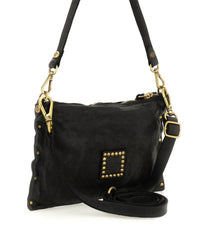 Giulia Studs Shoulder Bag In Black