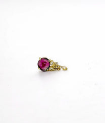 Tourmaline and Diam Flying Balloon Single Earring