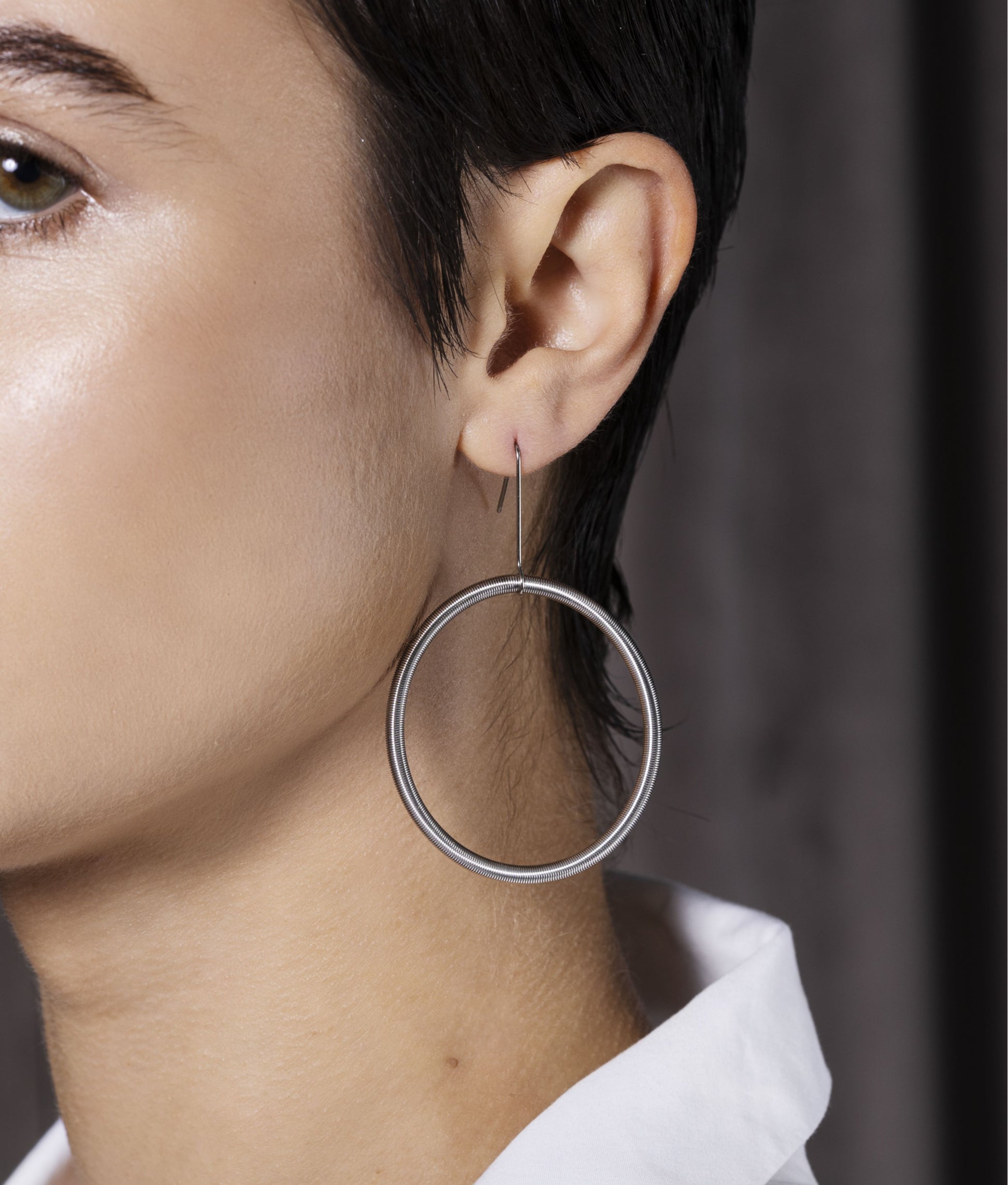 Oh Acier Boucles d'oreilles Creole Earrings