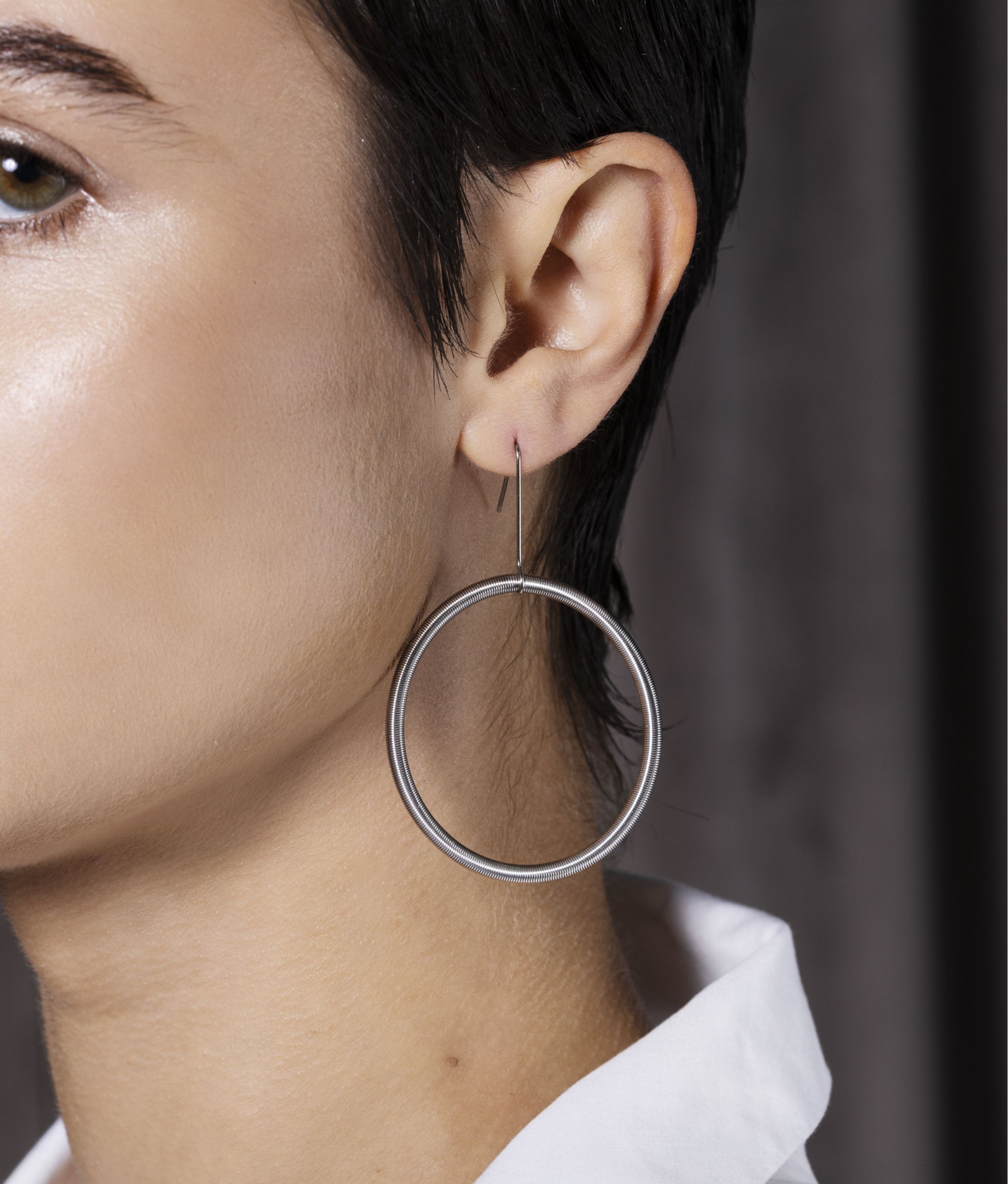 Oh Acier Boucles d'oreilles Creole Earrings