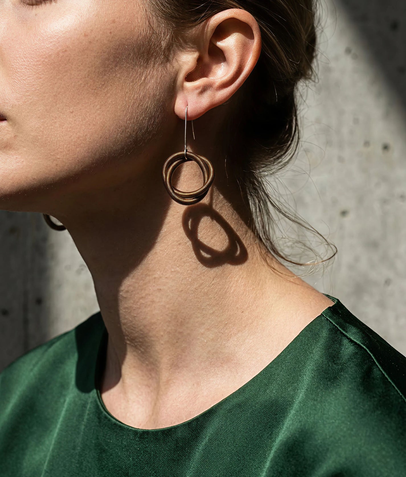 Oh Bronze Boucles d'oreilles Tress Earrings