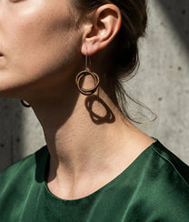 Oh Bronze Boucles d'oreilles Tress Earrings
