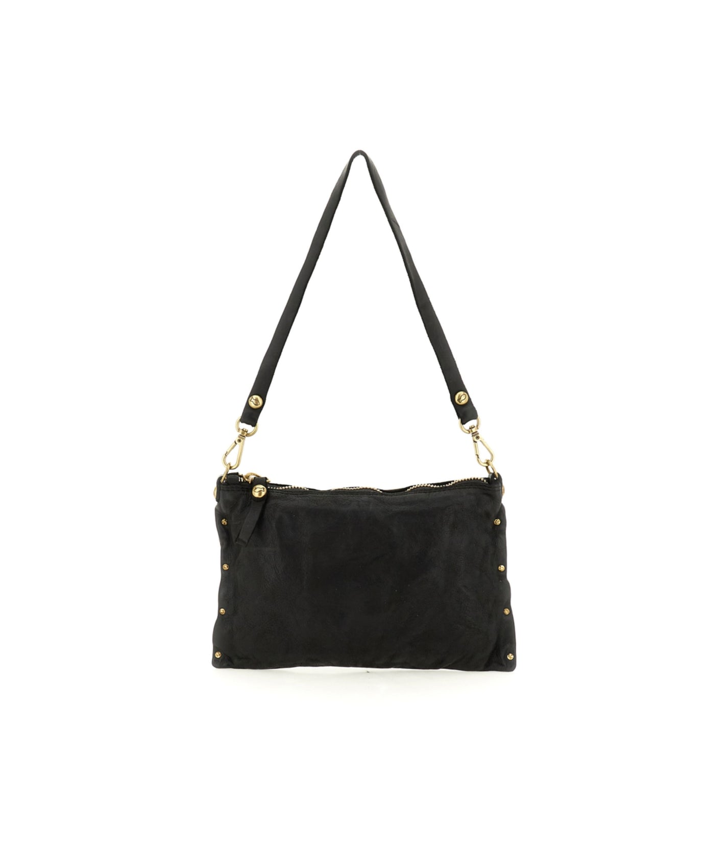 Giulia Studs Shoulder Bag In Black