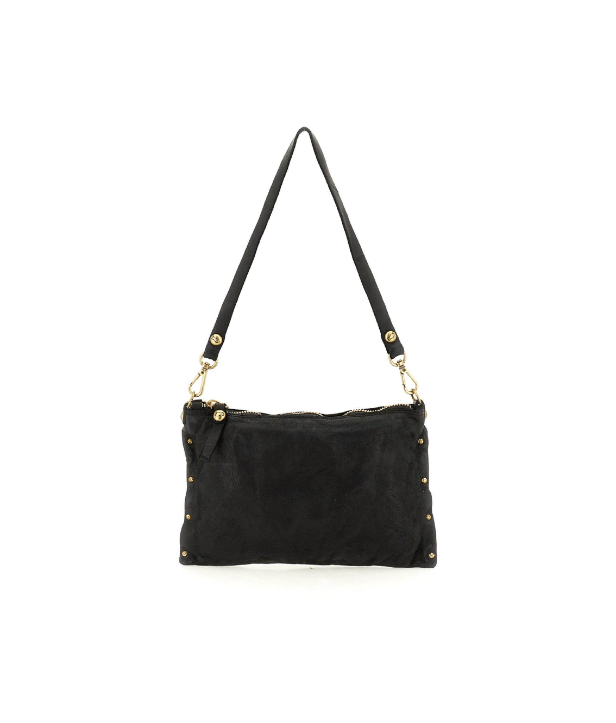 Giulia Studs Shoulder Bag In Black