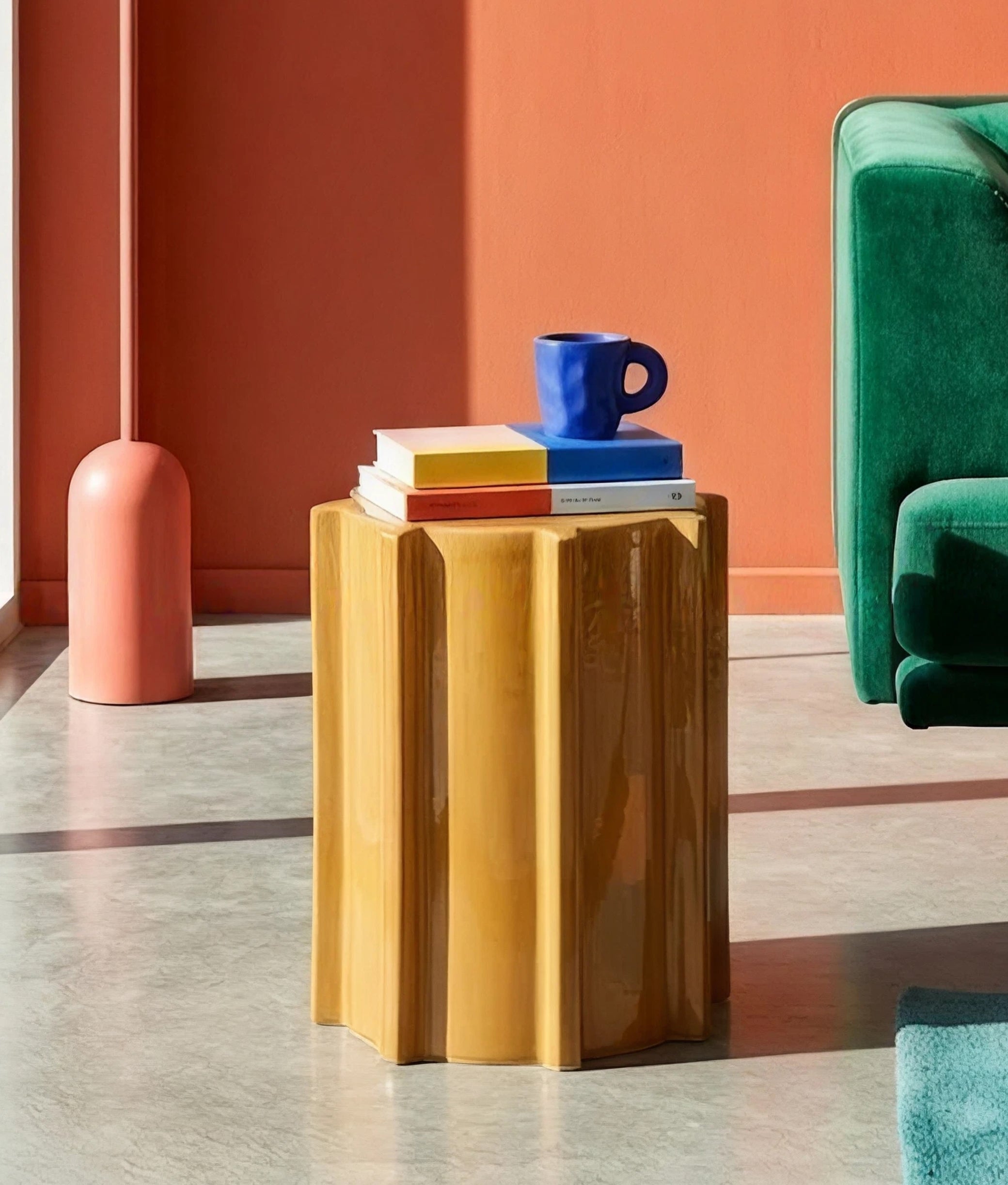 Ocher Pawn Side Table