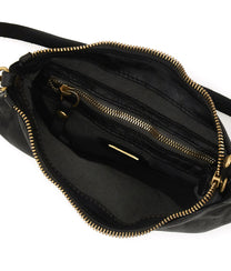 Giulia Studs Shoulder Bag In Black