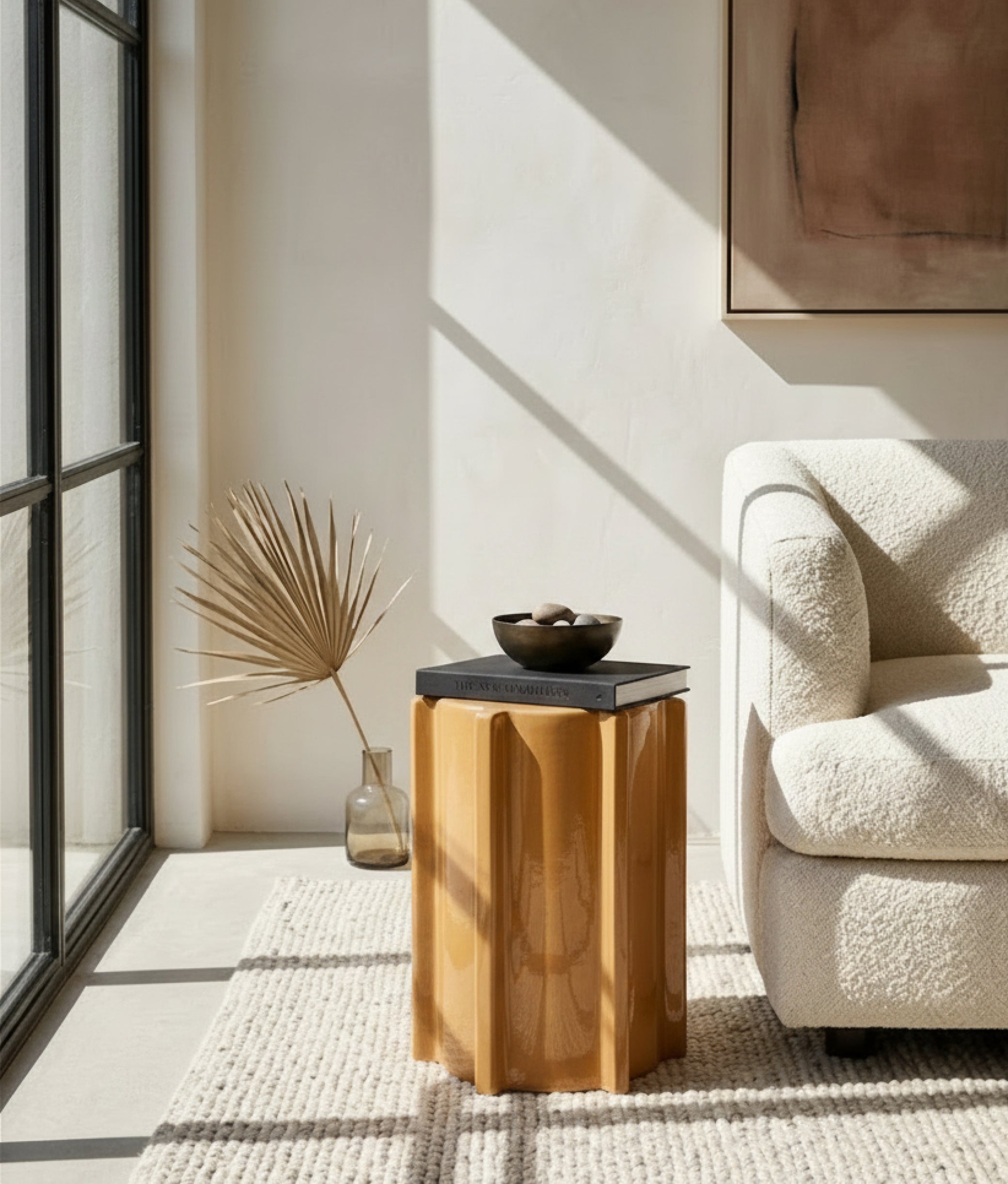 Ocher Pawn Side Table