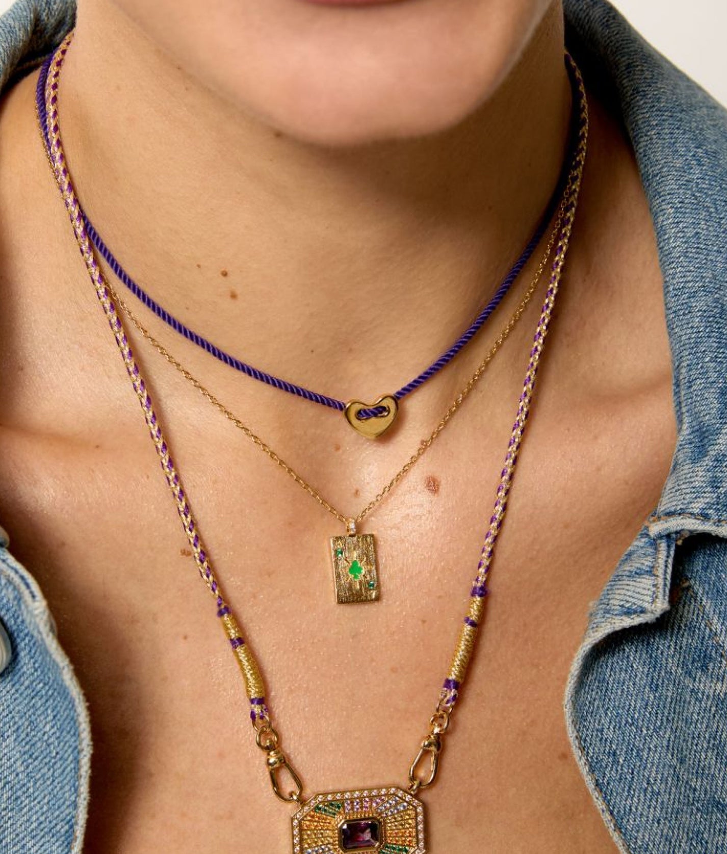 Ace of Clubs Pendant Necklace