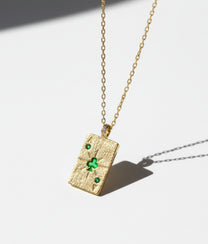 Ace of Clubs Pendant Necklace
