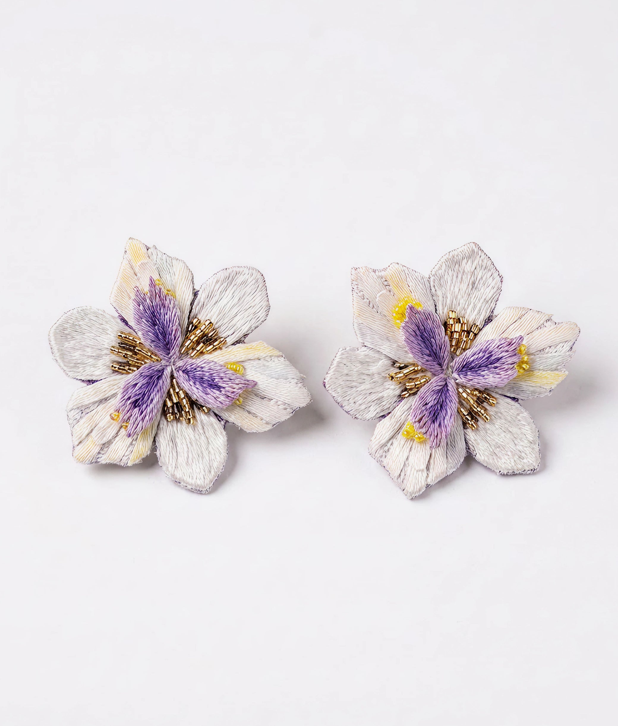 African Iris Earrings