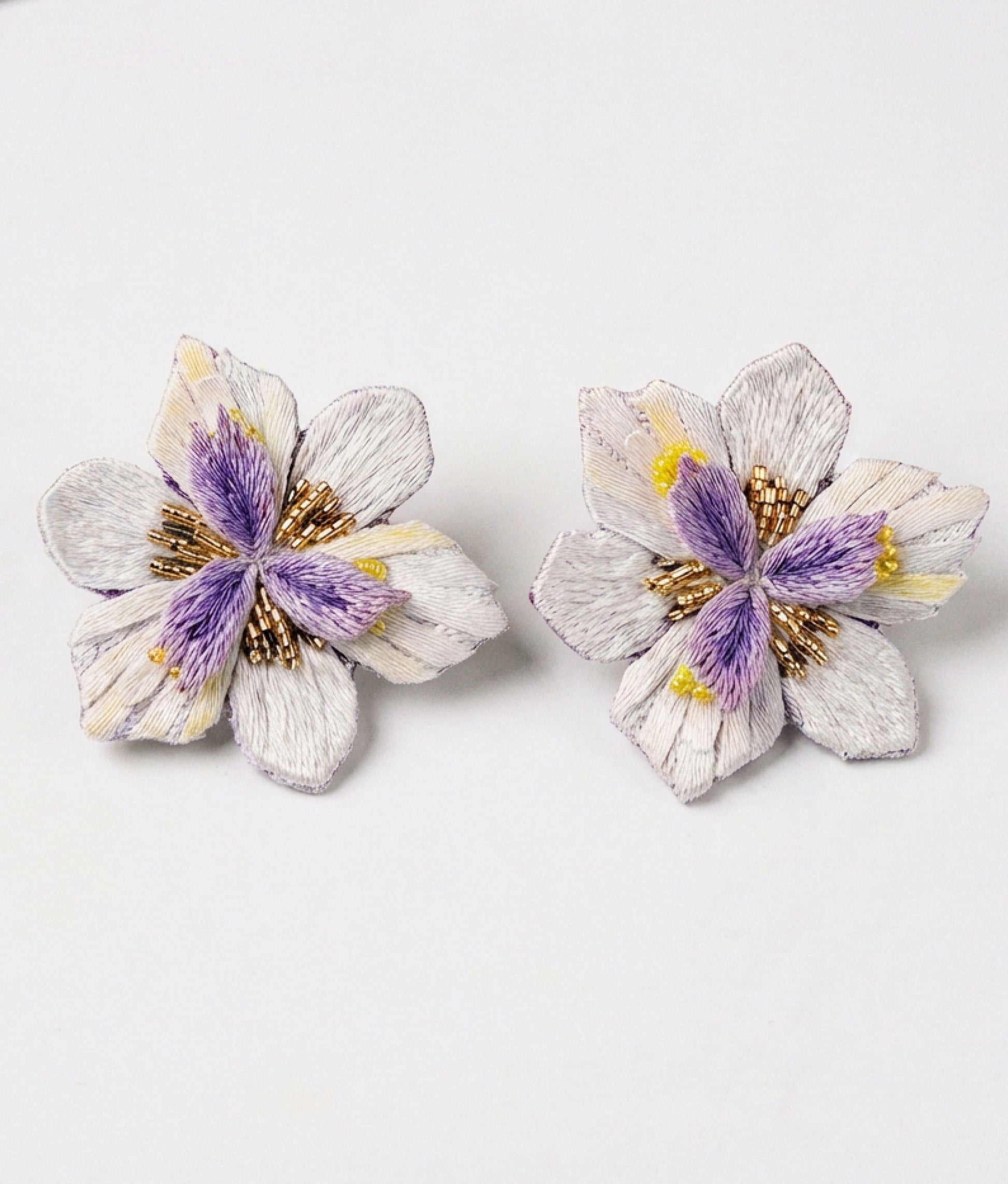 African Iris Earrings