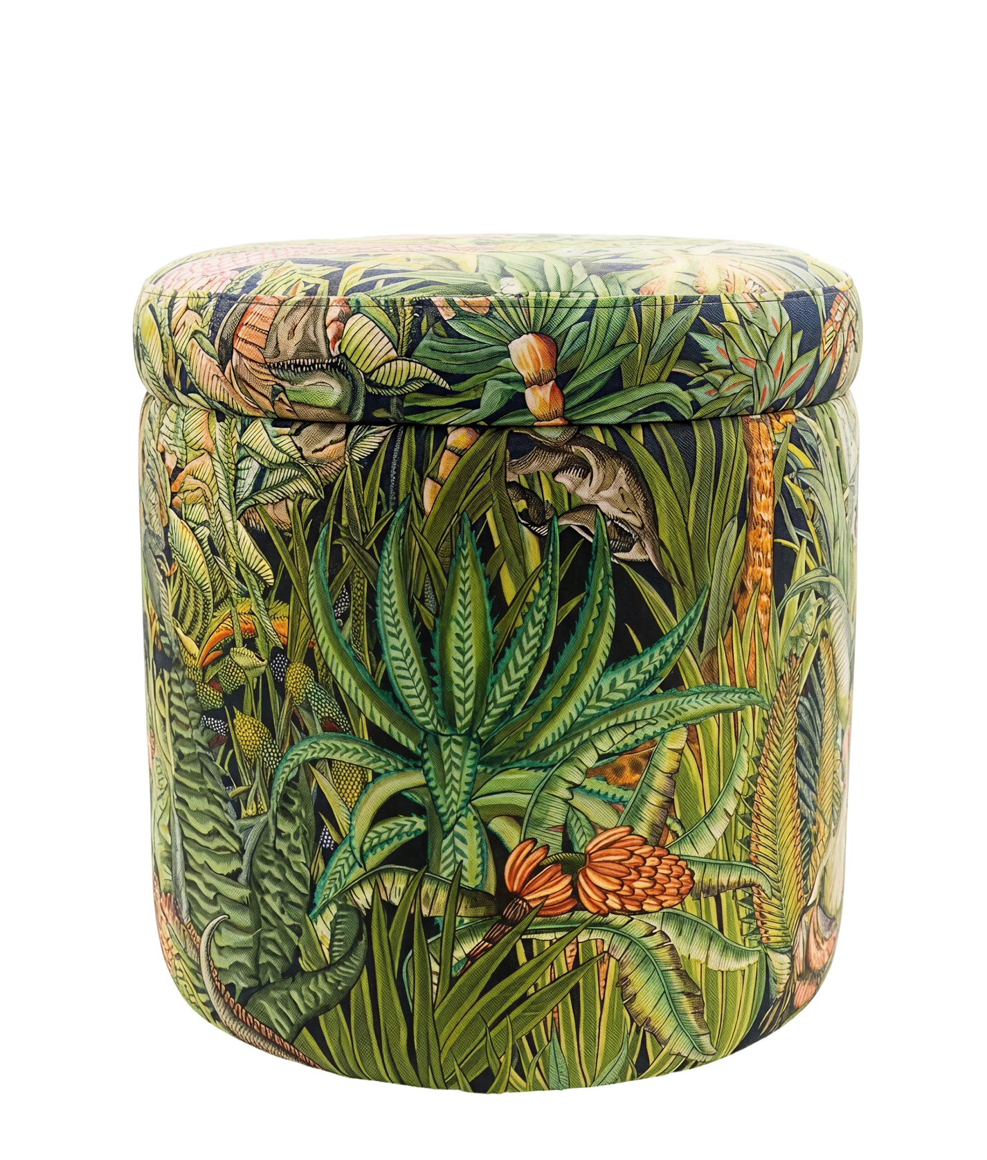 Animal Print Pouf