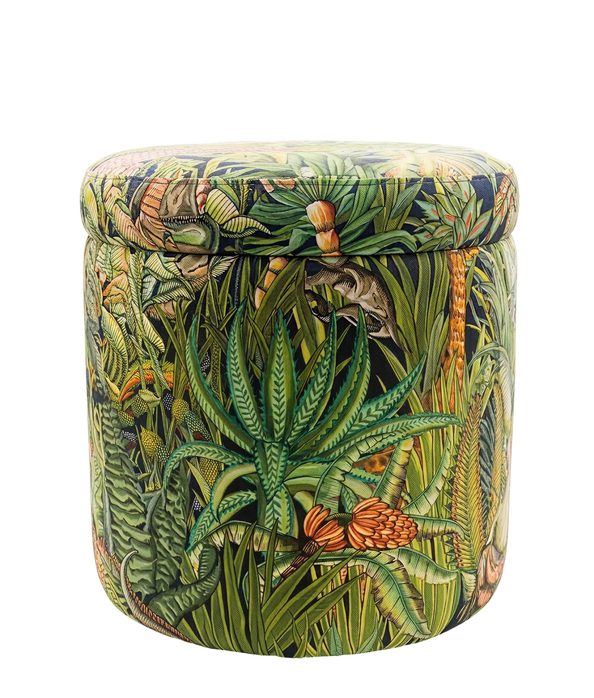 Animal Print Pouf
