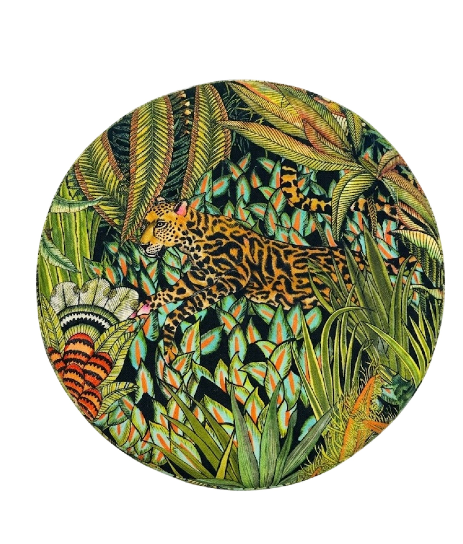 Animal Print Pouf