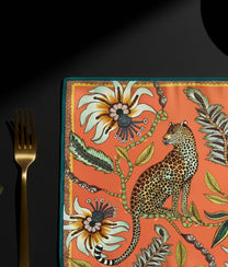 Leopard Coral Napkins