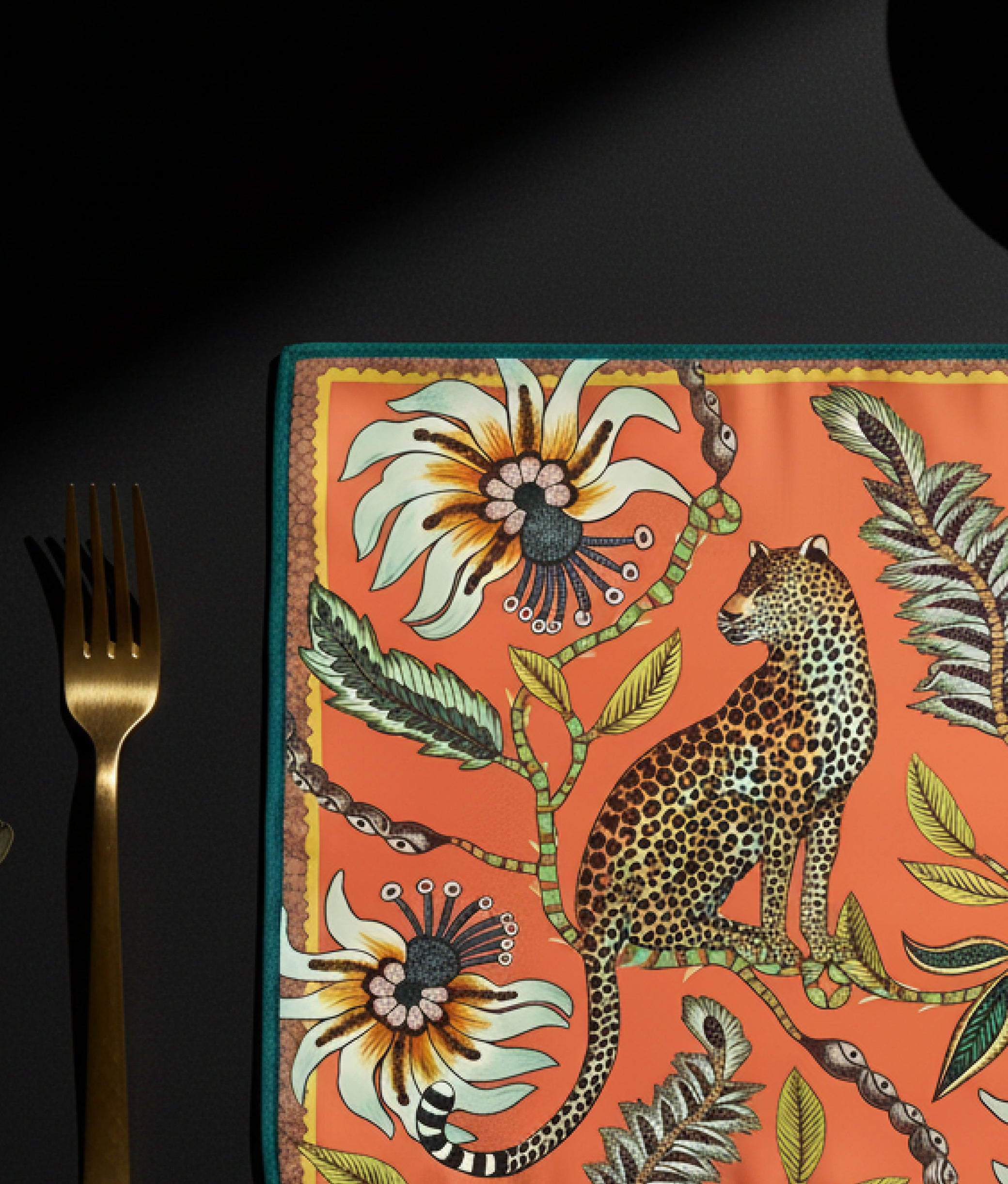 Leopard Coral Napkins