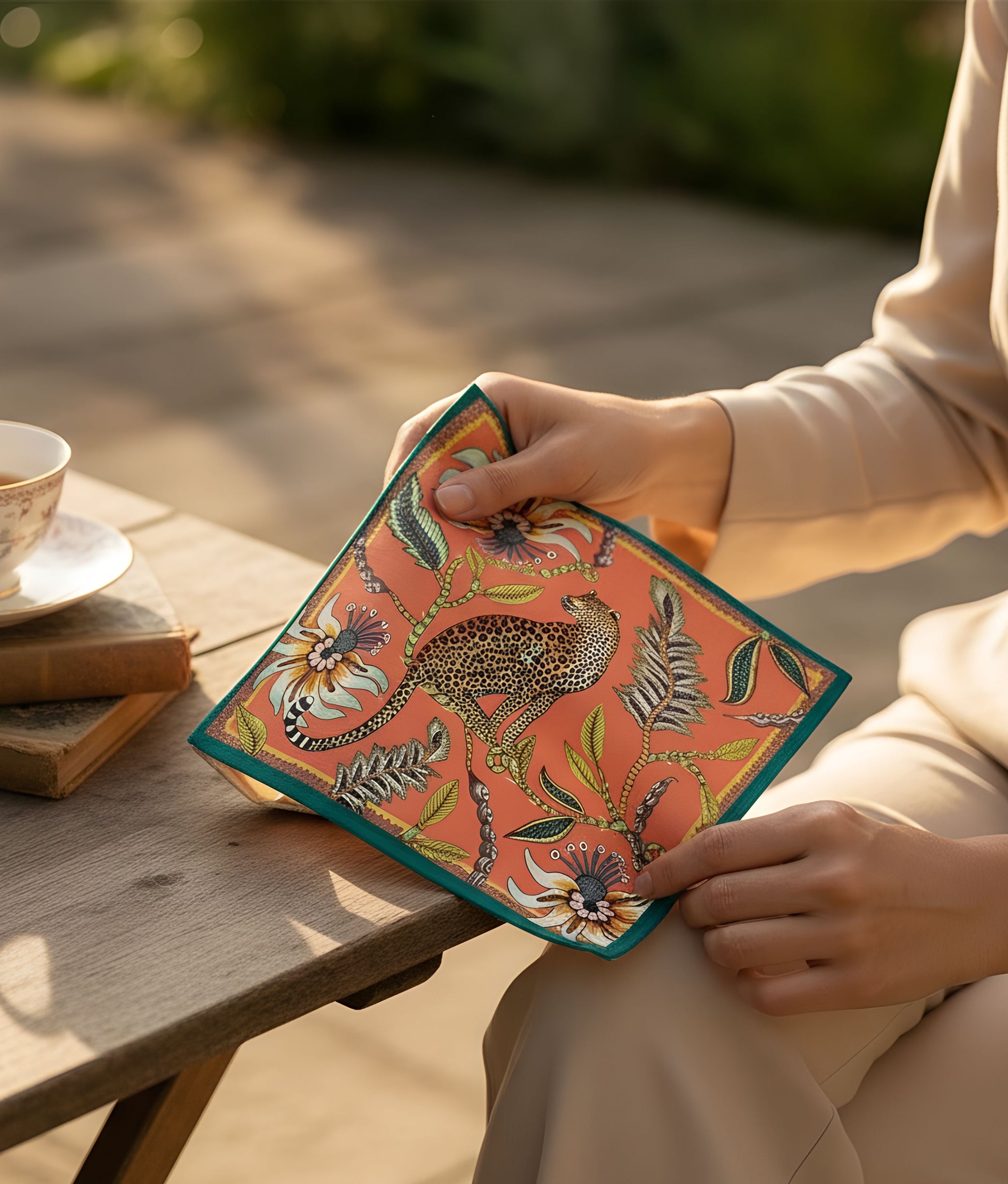 Leopard Coral Napkins