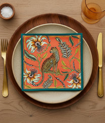 Leopard Coral Napkins