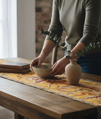 Pangolin Park Flame Table Runner