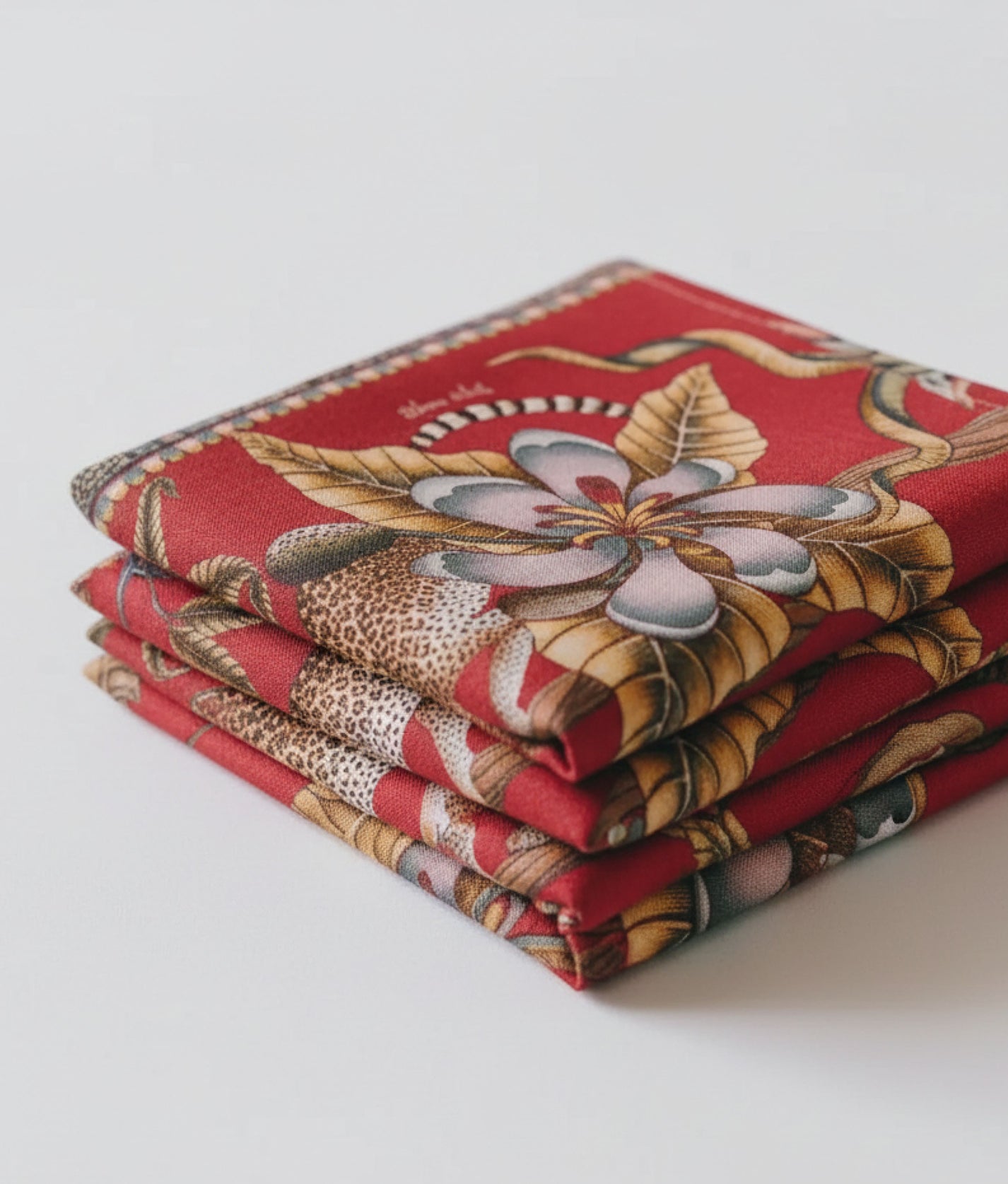 Pangolin Park Royal Red Table Runner