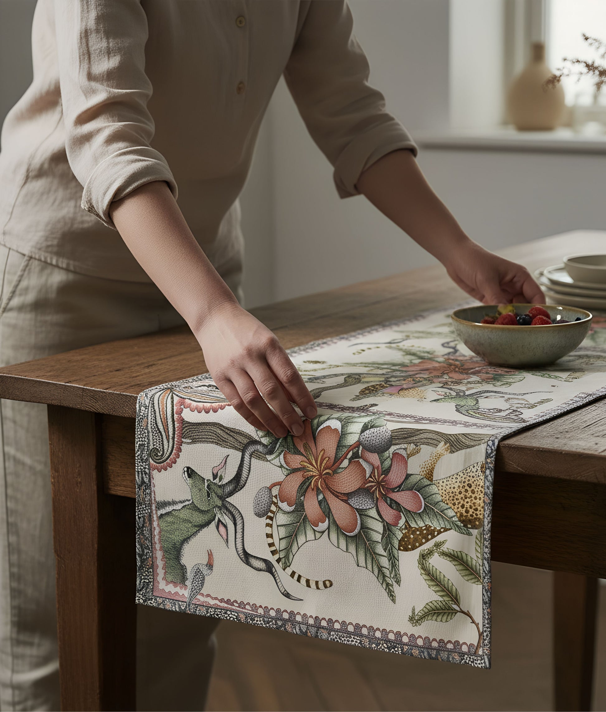 Pangolin Park Stone Table Runner