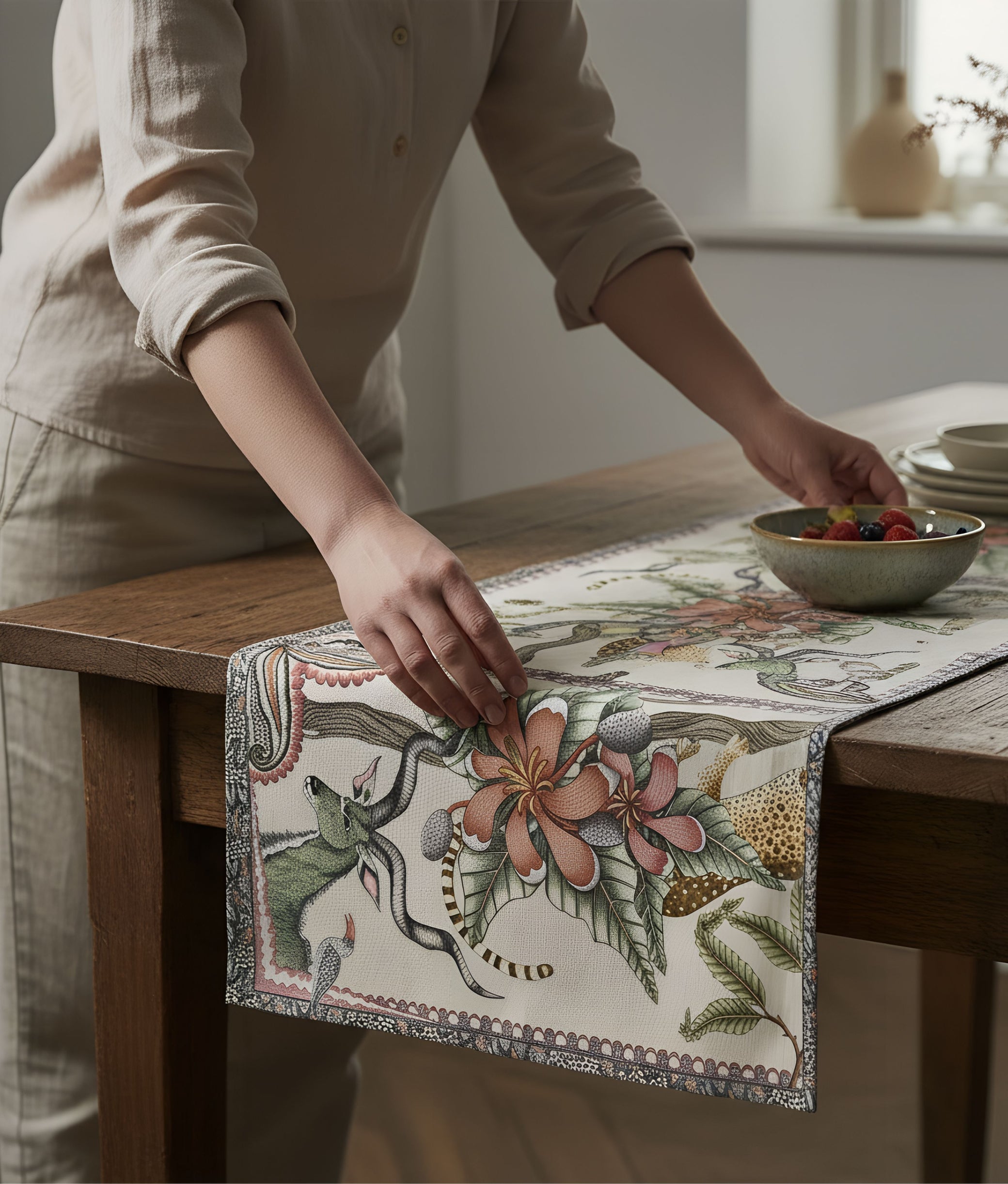 Pangolin Park Stone Table Runner