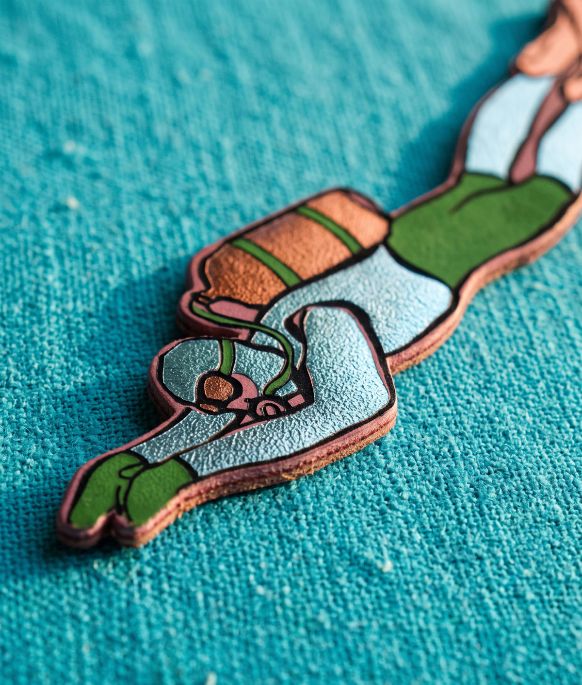 SCUBA DIVER Lilac Bookmark