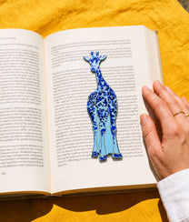 GIRAFFE Cornflower Bookmark