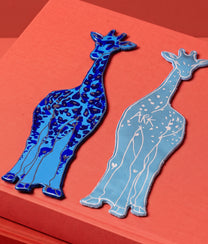 GIRAFFE Cornflower Bookmark