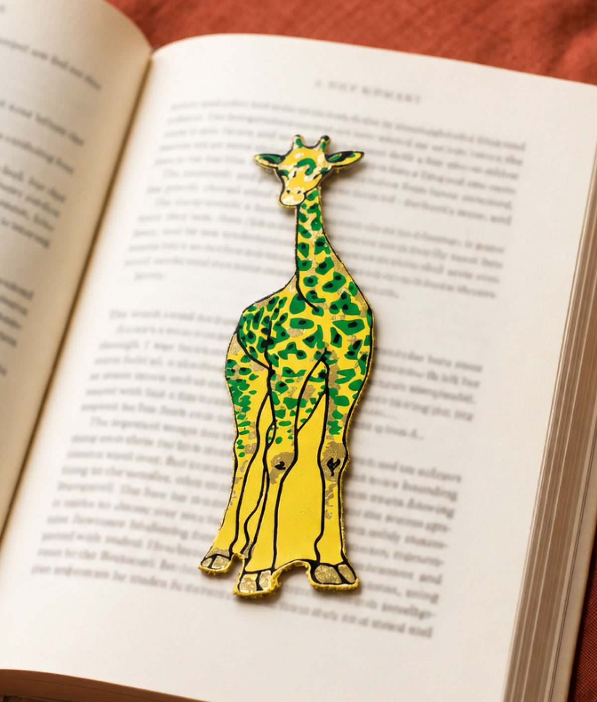 GIRAFFE Yellow Bookmark