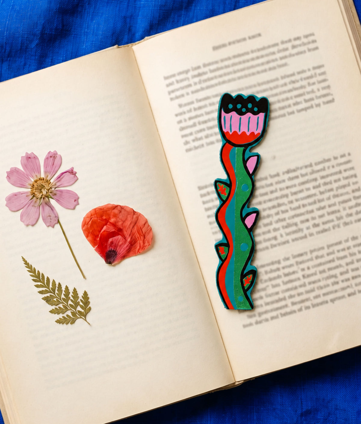 TULIP Turquoise Bookmark