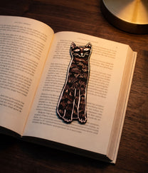 CAT TAILS Black Bookmark