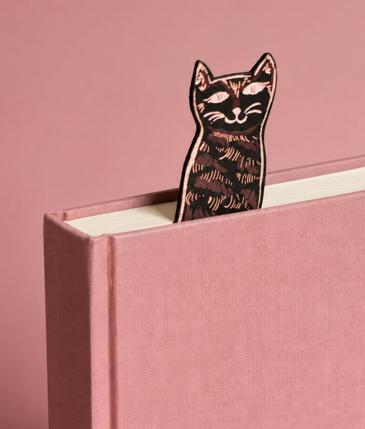 CAT TAILS Black Bookmark