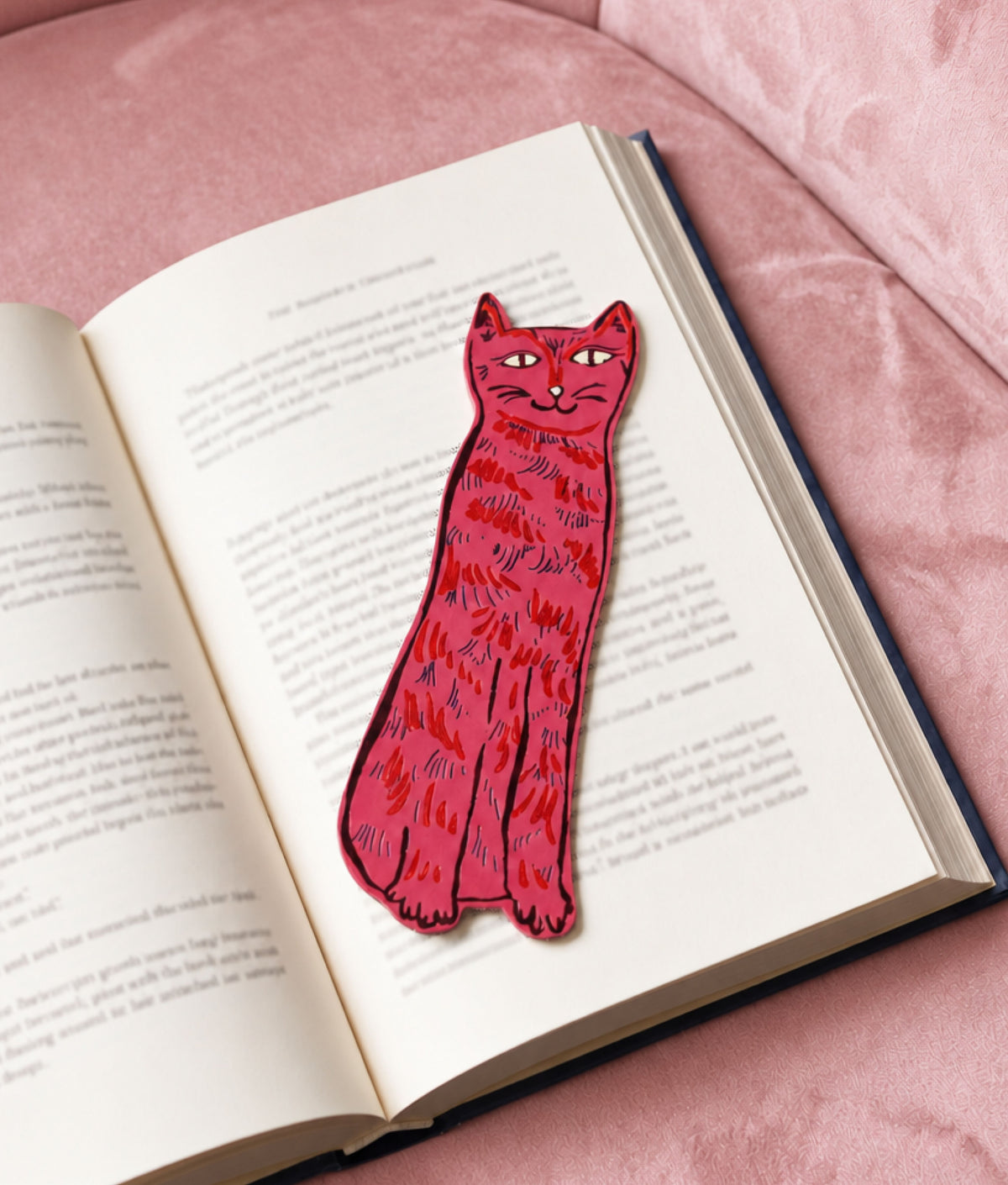 CAT TAILS New Pink Bookmark