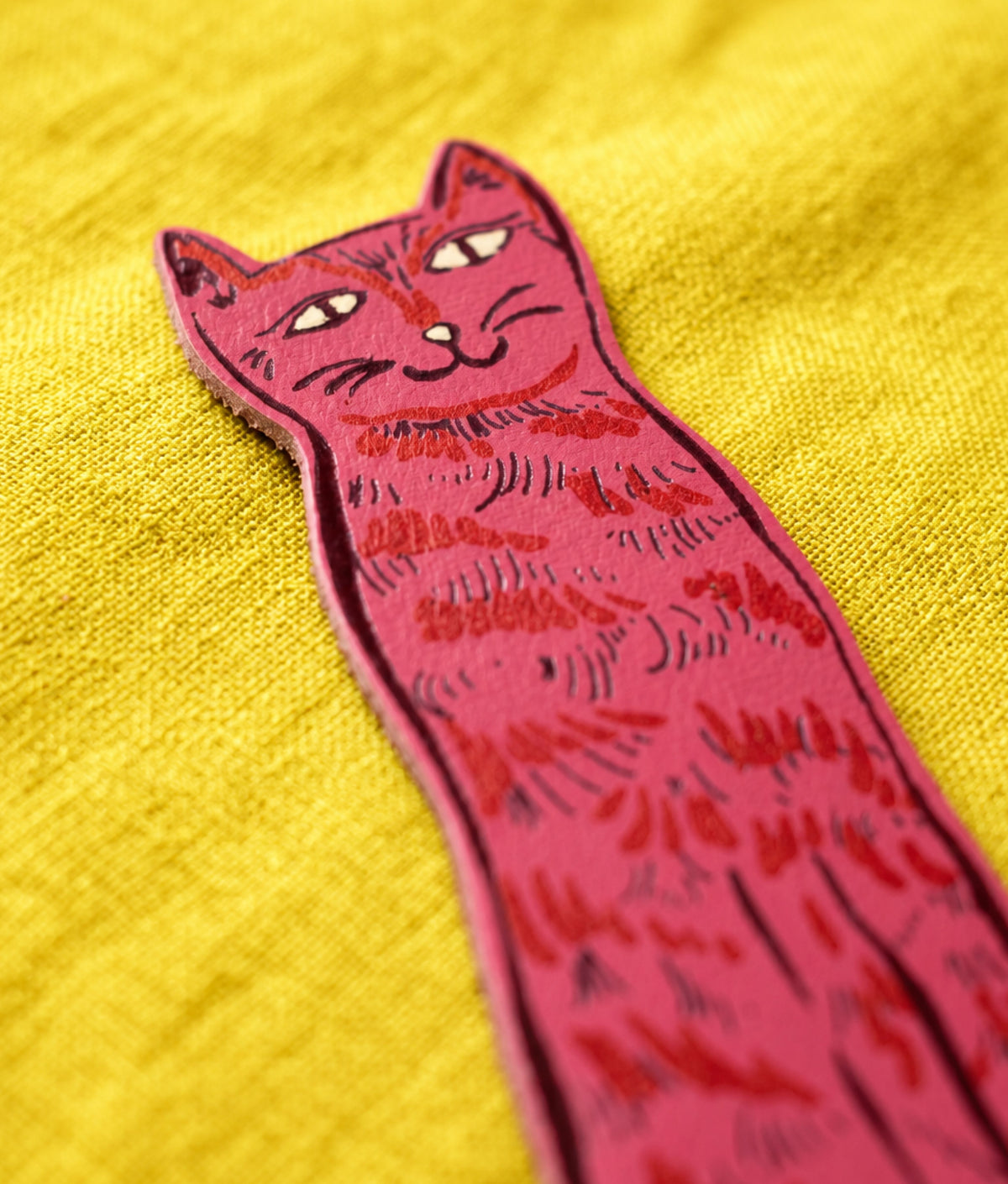 CAT TAILS New Pink Bookmark