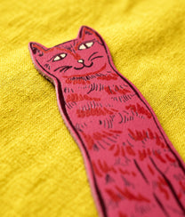 CAT TAILS New Pink Bookmark