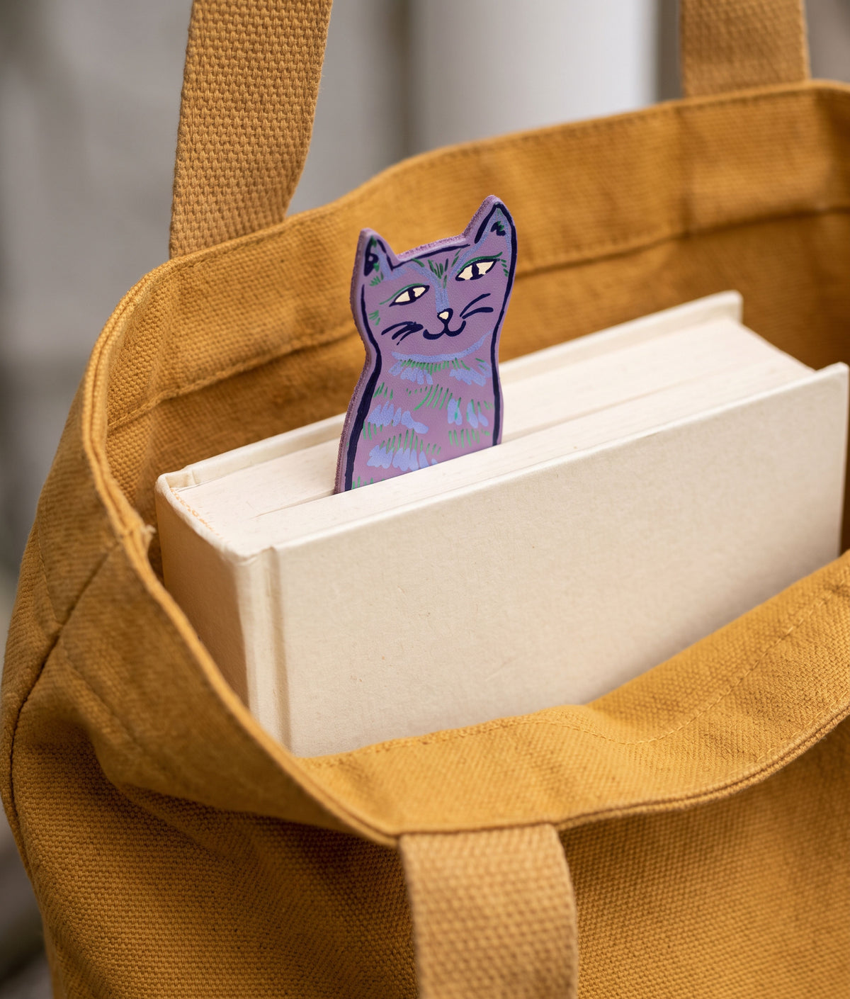 CAT TAILS Lilac Bookmark