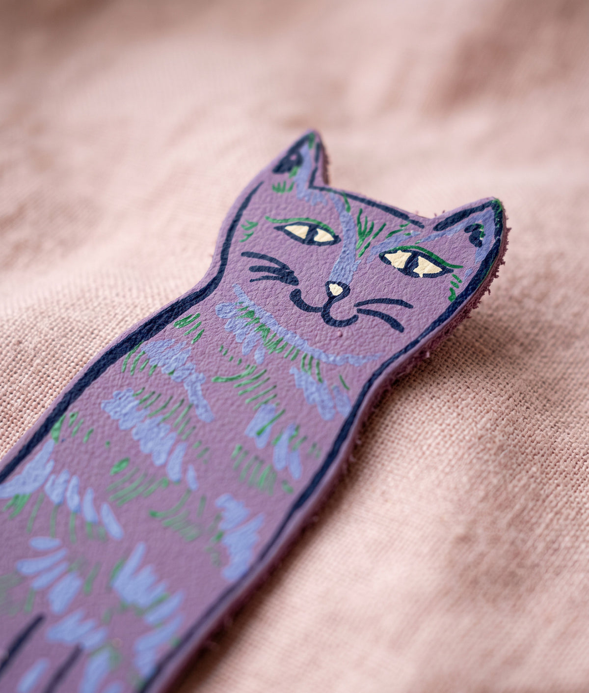 CAT TAILS Lilac Bookmark