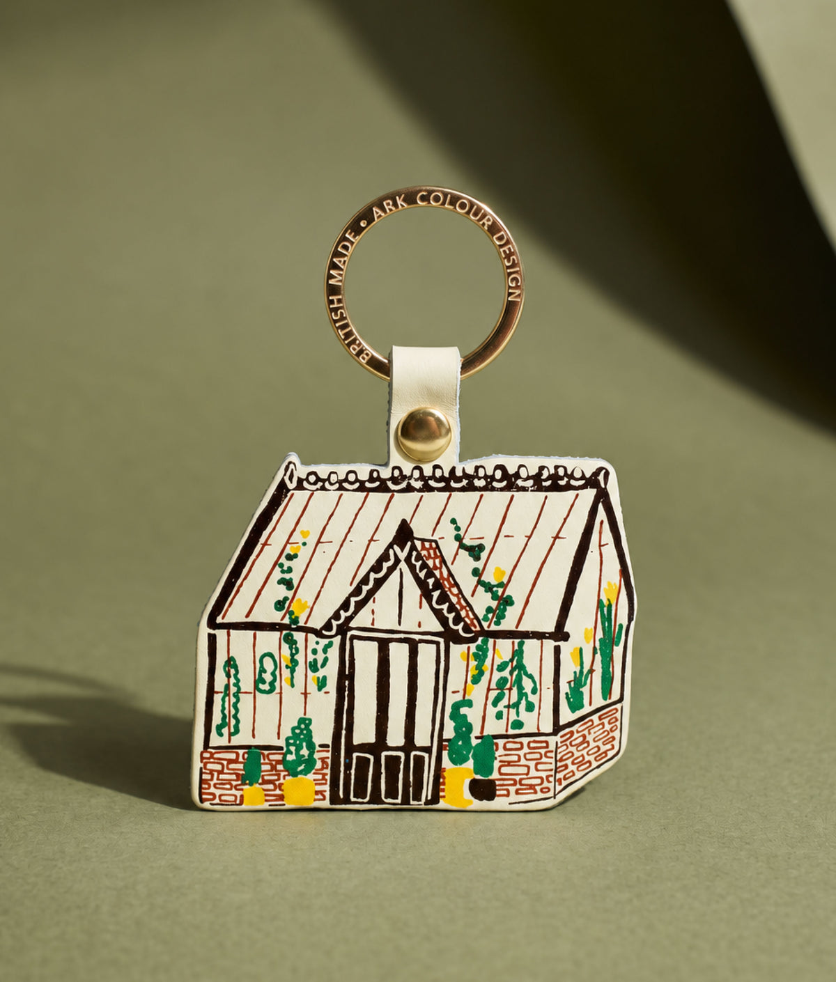 GREENHOUSE Cream Key Fob