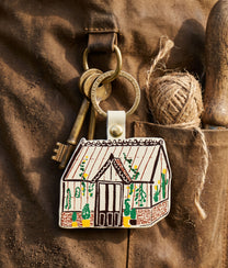 GREENHOUSE Cream Key Fob