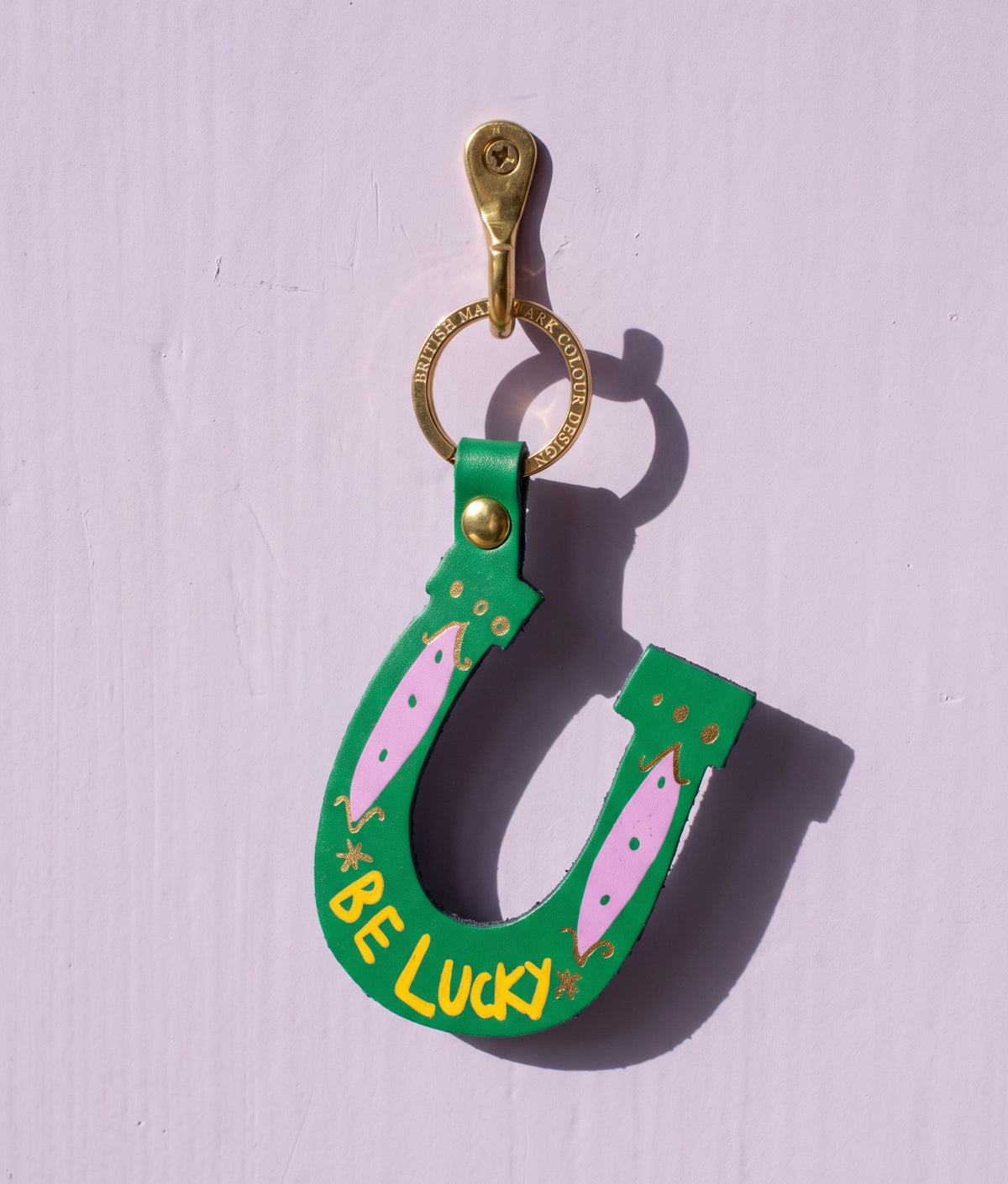 BE LUCKY Green Key Fob